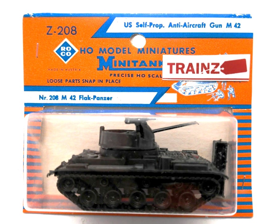 Roco Z-208 HO Scale MiniTanks US Self-Propelled Anti-Aircraft tank M42