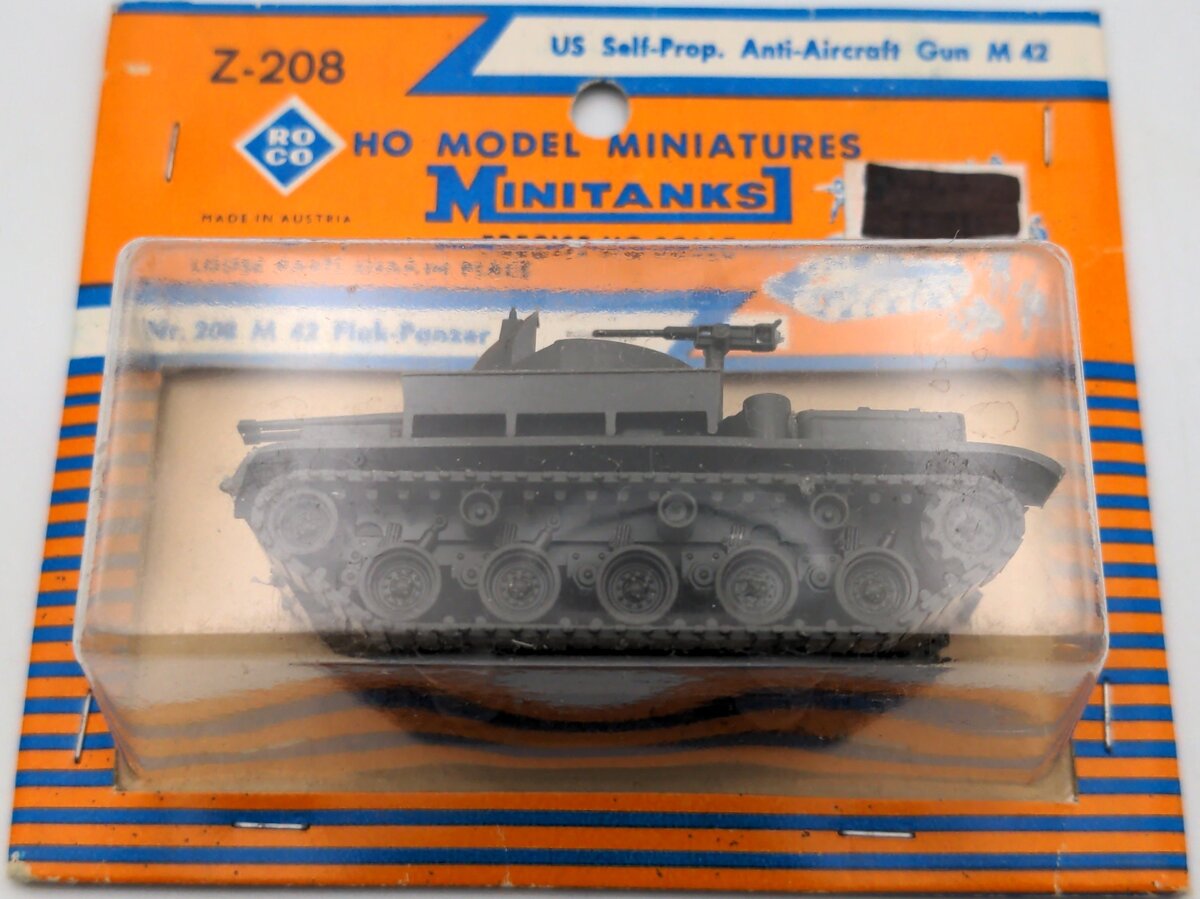 Roco Z-208 HO Scale MiniTanks US Self-Propelled Anti-Aircraft tank M42