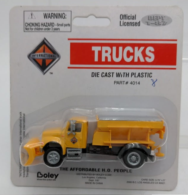 Boley 4014-8 1:87 Dept 1-87 Yellow Snow Removal International Truck