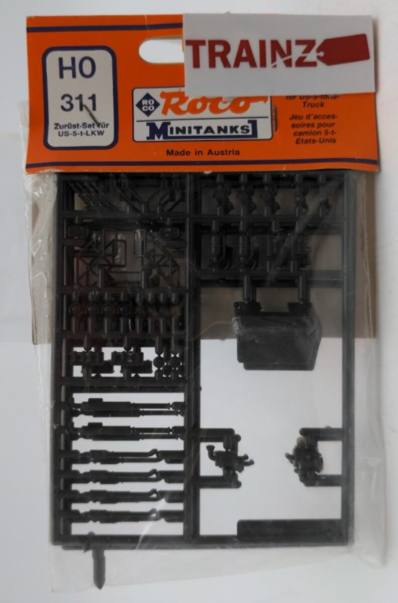 Roco 311 HO Scale MiniTanks Accessory Set for US 5 Ton LKW Truck Plastic Kit