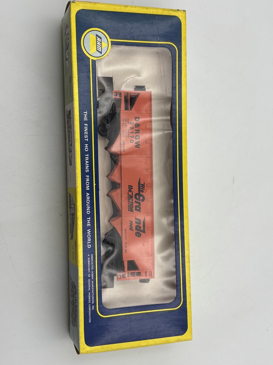 AHM 5460L HO Scale Rio Grande Open Hopper Car D&RGW 22170