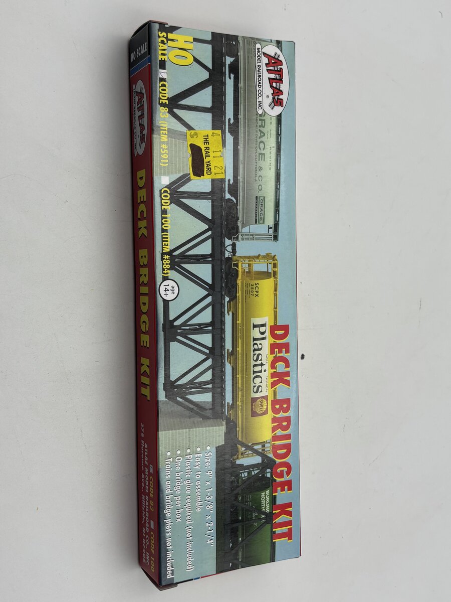 Atlas 0591 HO Scale Deck Bridge Kit Code 83
