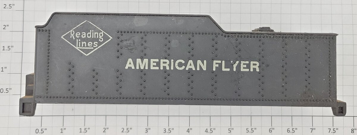American Flyer XA9461 S Scale Plastic Reading Lines Tender Shell