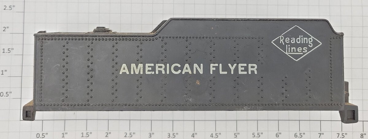American Flyer XA9461 S Scale Plastic Reading Lines Tender Shell