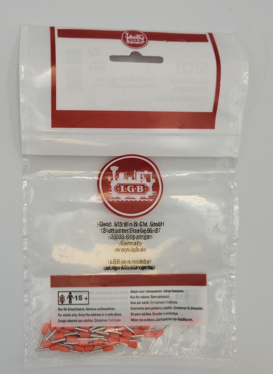 LGB 50131 Orange Wire Terminals (Bag of 50)