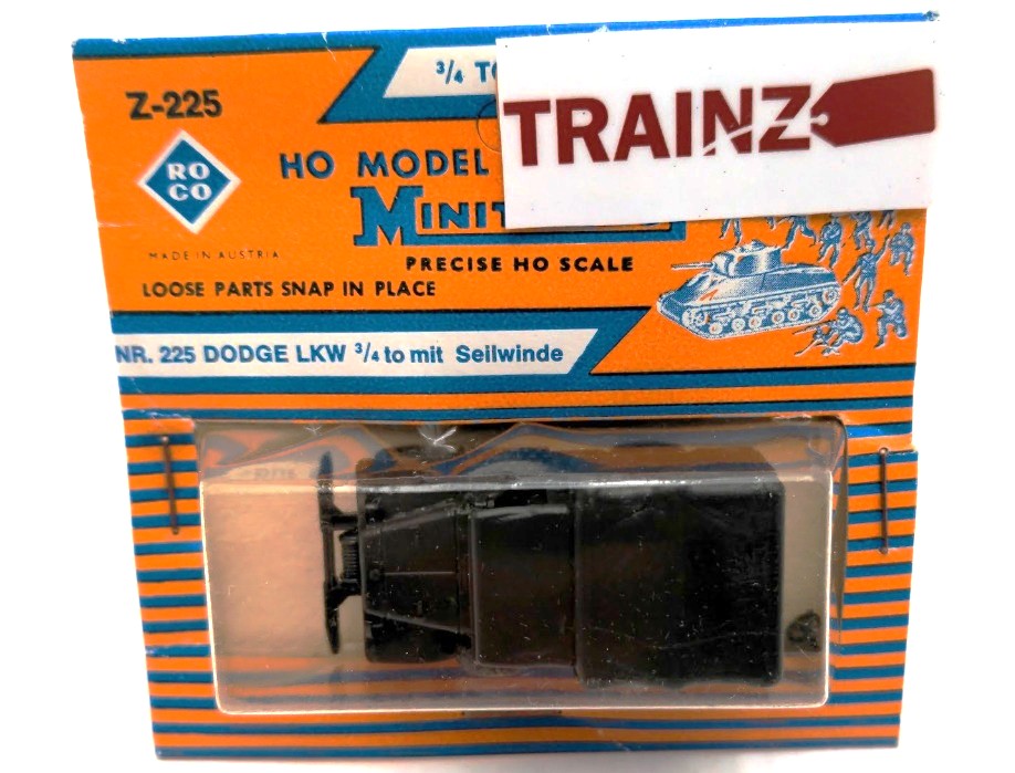 Roco Z-225 HO Scale Minitanks 3/4 Ton Cargo Dodge Plastic Truck