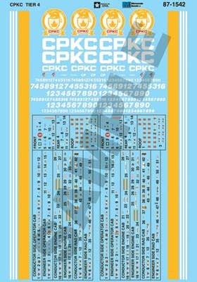 Microscale 87-1542 HO CPKC GE ET44AC Tier 4 Data Sheet