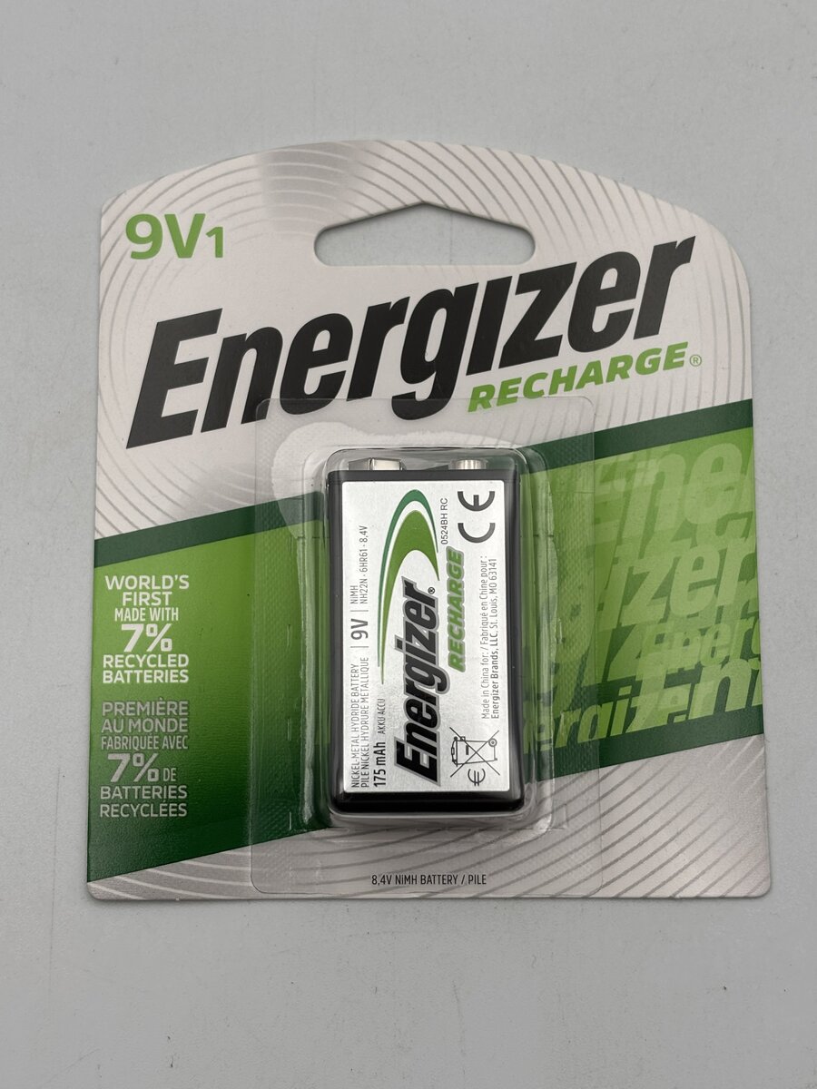 Energizer 000955808 9V Recharge Batteries NH22NBP