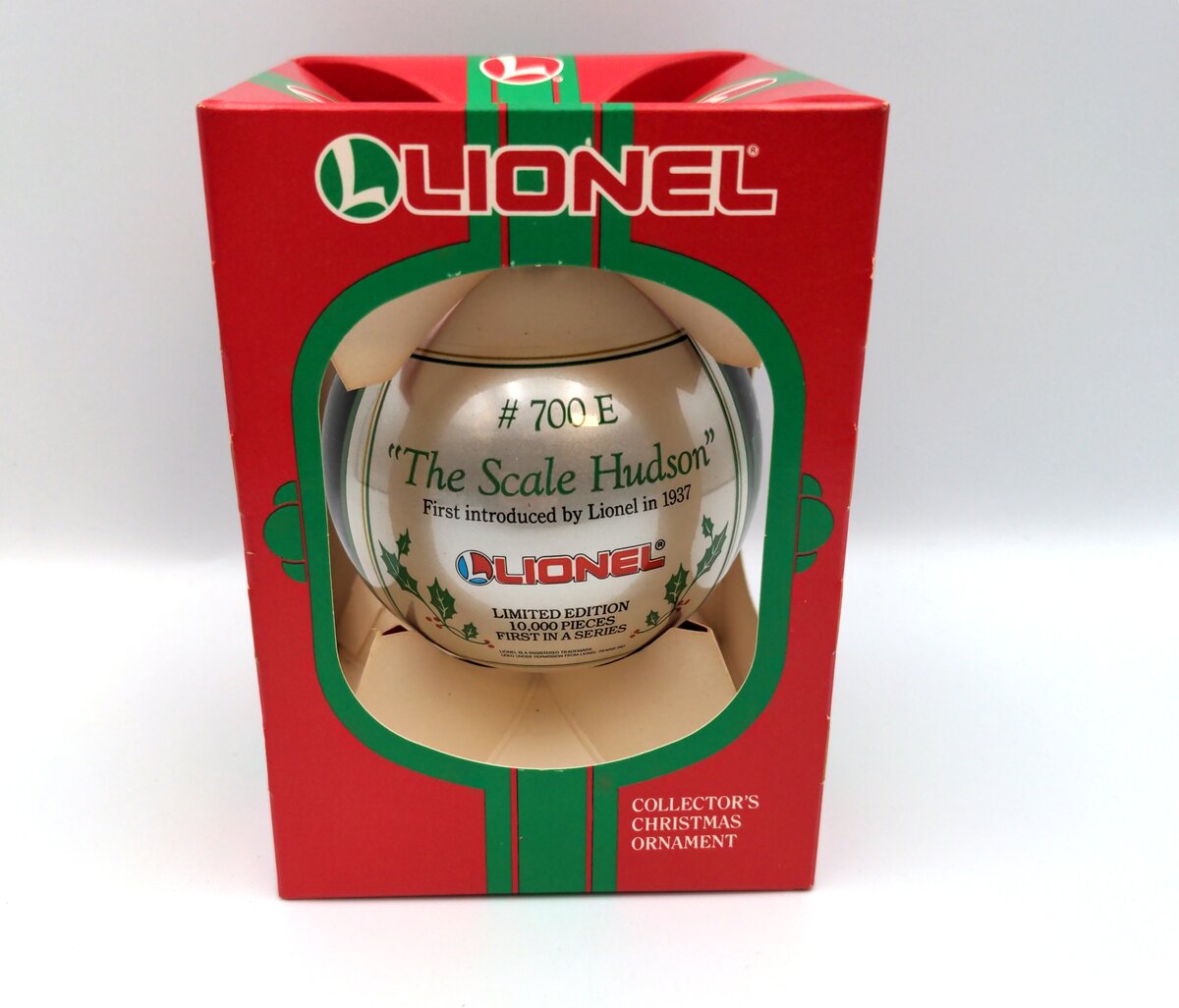 Lionel 700 E "The Scale Hudson" Collector's Christmas Glass Ornament