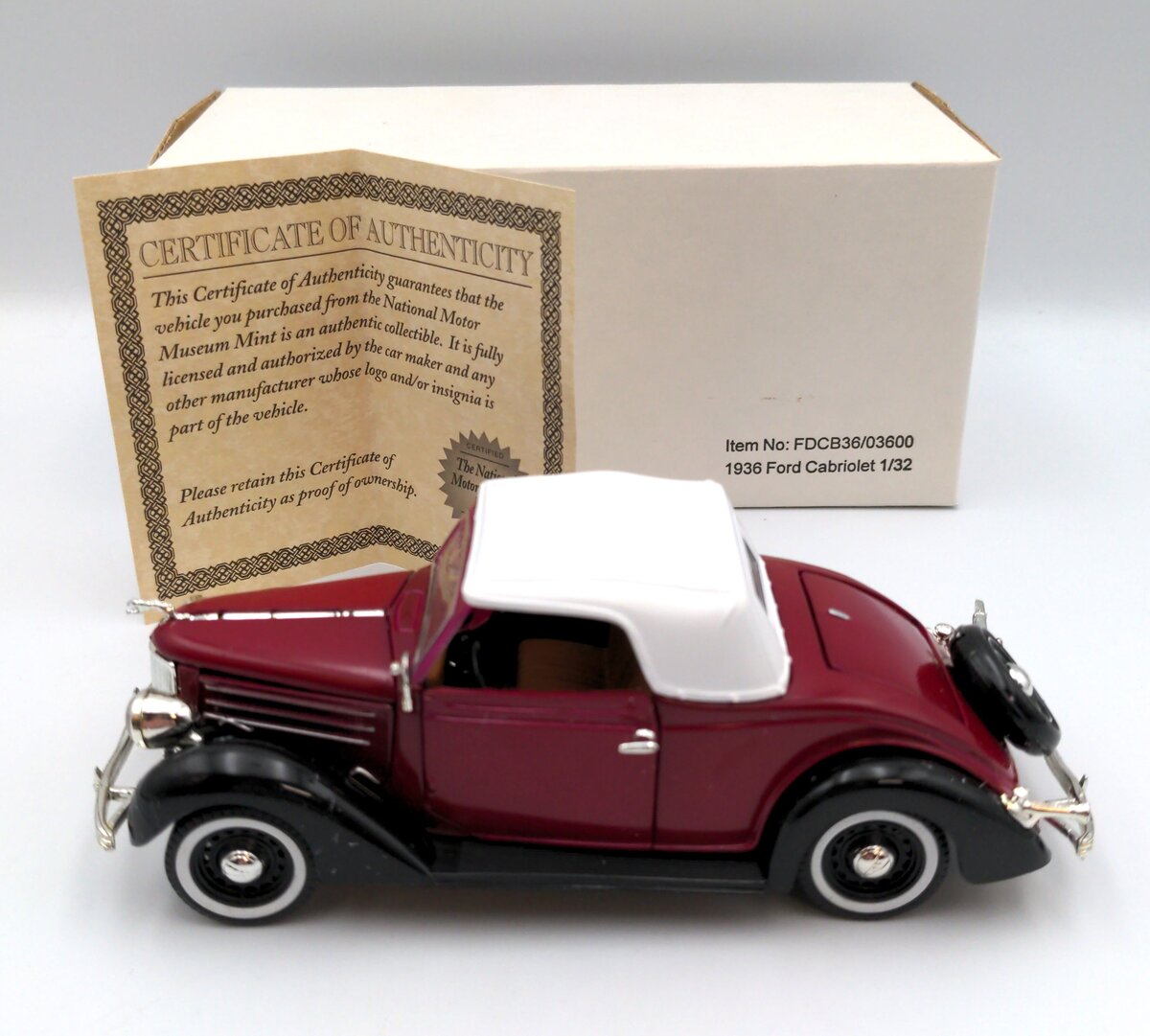 National Motors Museum Mint FDCB36/03600 1/36 1936 Ford Cabriolet