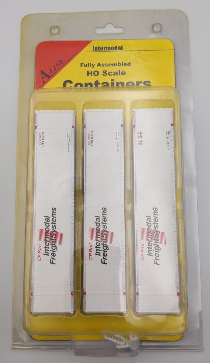 A-Line 30409-01 HO Scale 48' Smooth Sided Container - CP Rail (Pack of 3)