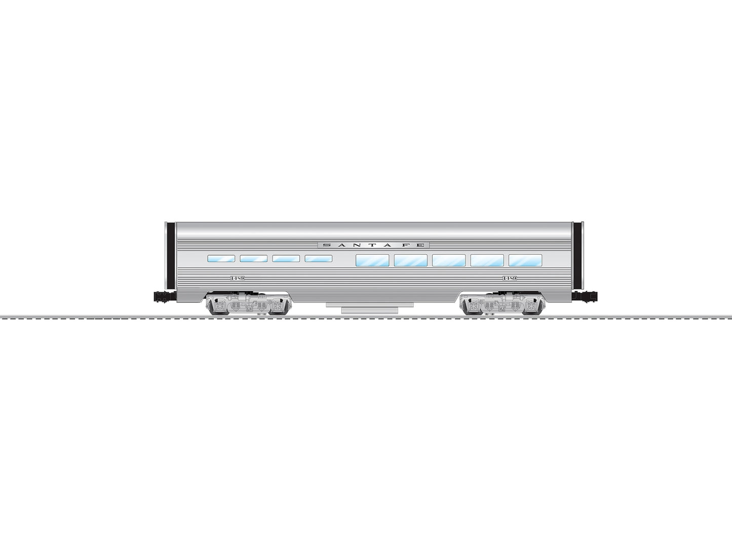 Lionel 2527690 O Santa Fe 15" Aluminum StationSounds Diner