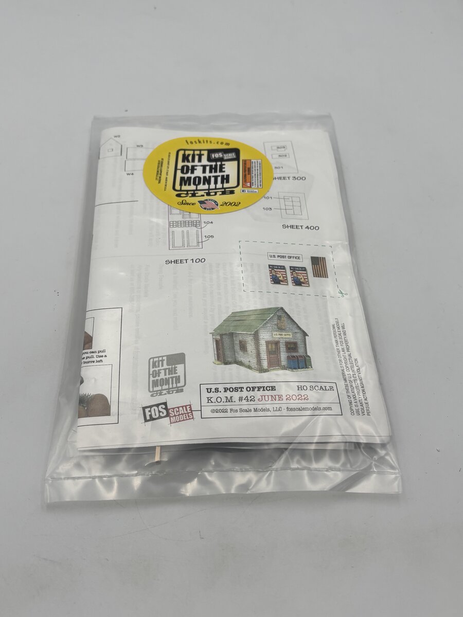 FOS Scale Limited 42 HO Scale U.S. Post Office Kit