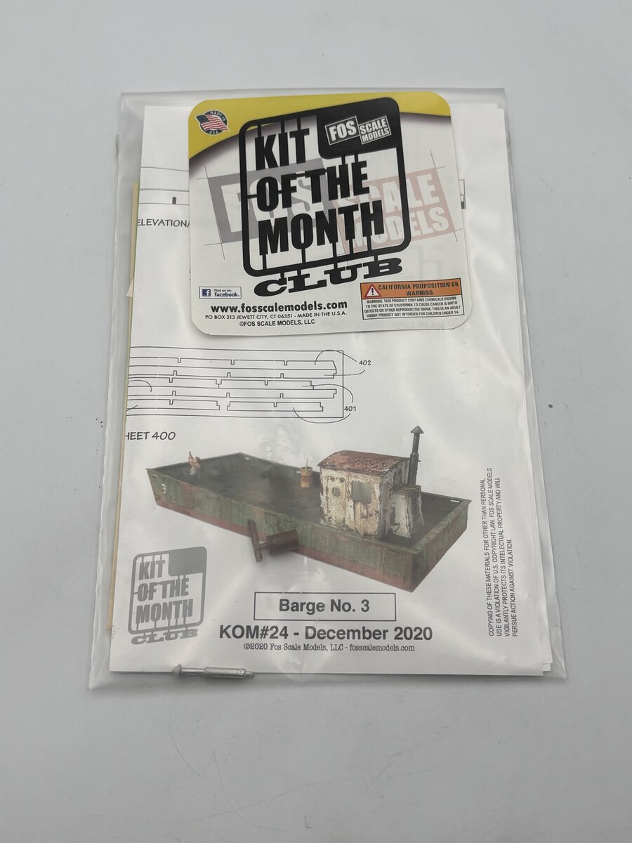 FOS Scale Limited Barge No. 3 Kit