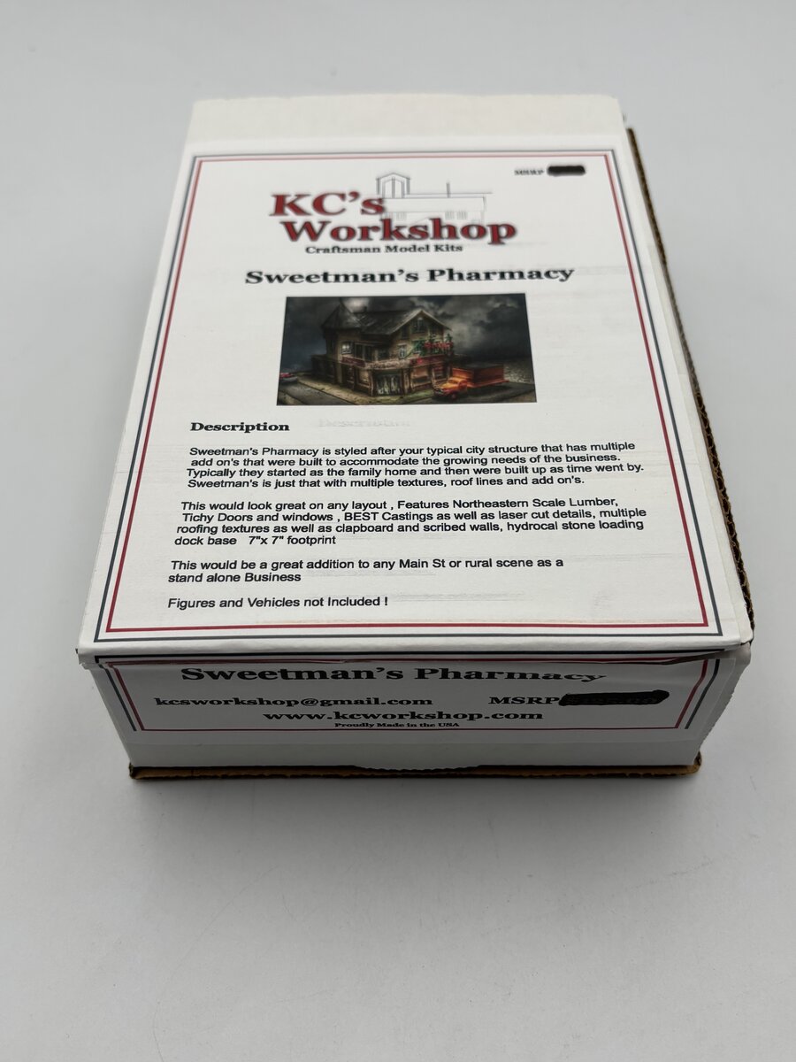 KC'S Workshop 1602 HO Sweetman's Pharmacy Building Kit