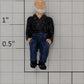 Acme 0811-21 O Gauge Painted Sitting Passenger Figure with Beard