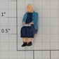 Acme 0823-21 O Gauge Elderly Female Sitting Passenger in Blue Outfit