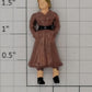 Acme 0841-21 O Gauge Female in Brown Dress with Black Belt and Shoes