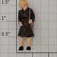 Acme 0844-21 O Gauge Female in Dark Brown Dress and Black Shoes