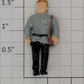 Acme 0902-21 O Gauge Standing Male Traveling Figure with Brown Shoulder Bag