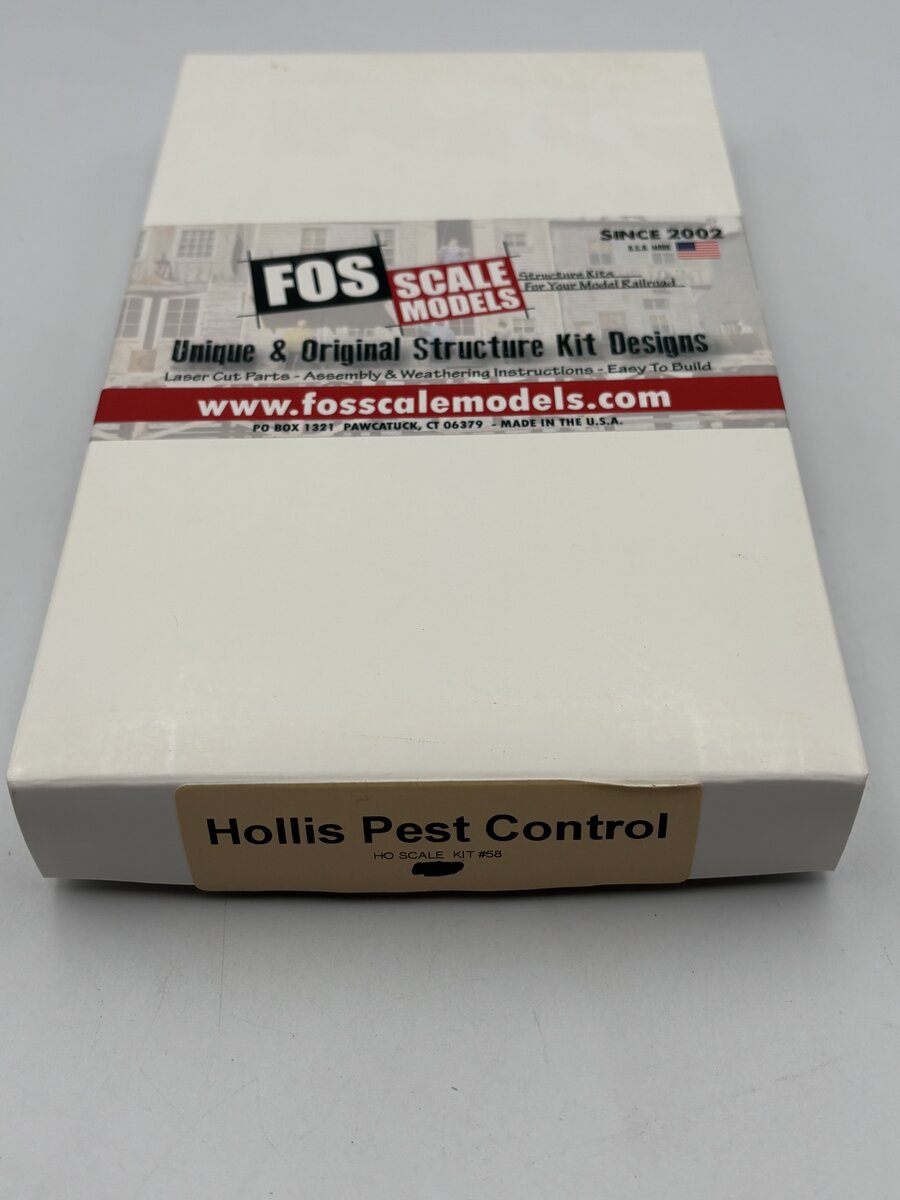 FOS Scale Limited 58 HO Scale Hollis Pest Control Build Kit