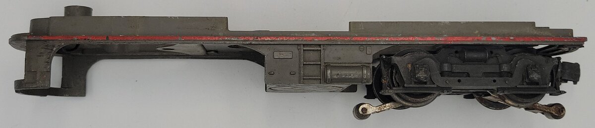 Lionel 2023-48 Gray Alco Frame with Red Striping and Rear Trucks and Coupler