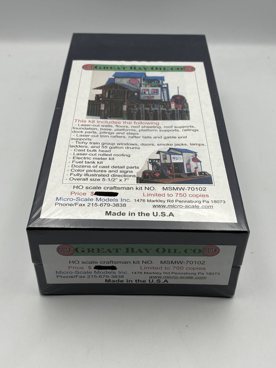 Micro-Scale Models MSMW-70102 HO Scale Great Bay Oil Co. Build Kit