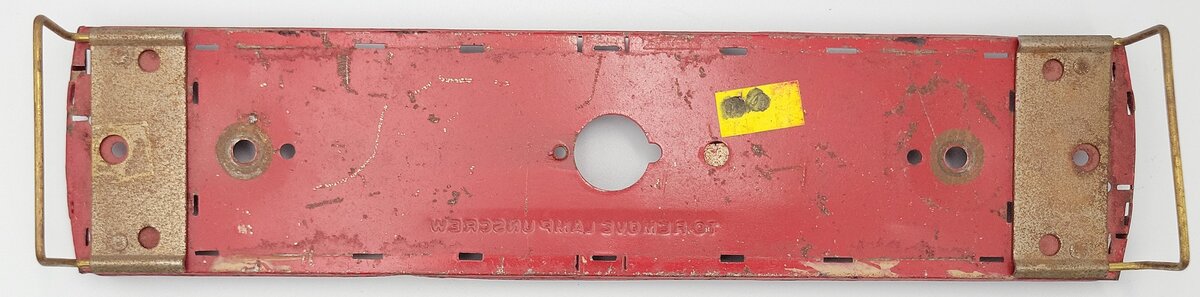 American Flyer 1936-3 American Flyer Lines Red Tinplate Caboose Bottom Frame