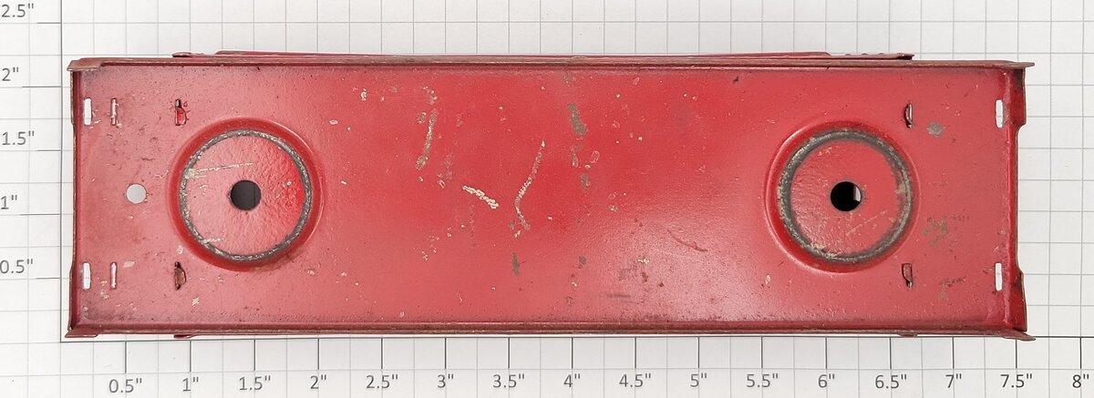 American Flyer 484-2 American Flyer Lines Red Tinplate Caboose Shell with Frame