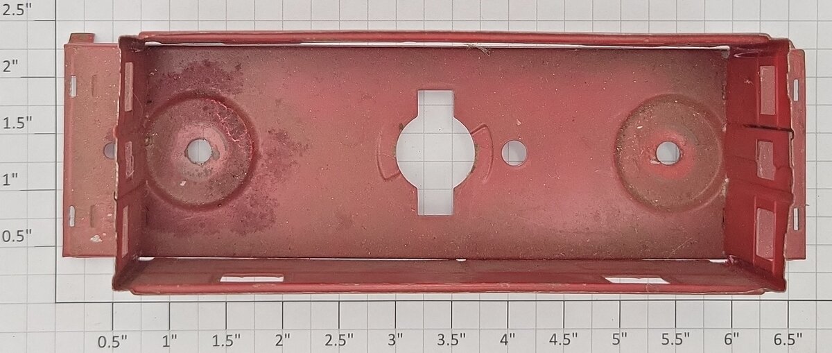 American Flyer 484-3 American Flyer Lines Red Tinplate Caboose Shell with Frame