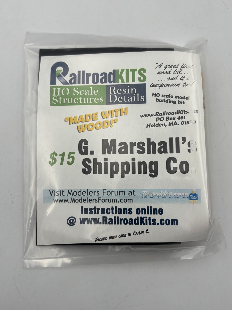 Railroad Kits HO Scale G. Marshall's Shipping Co. Resin Details