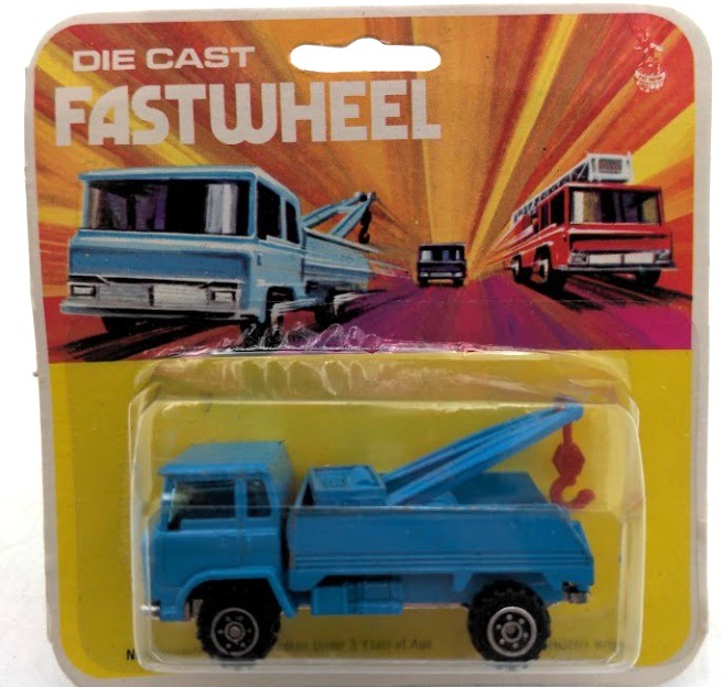 YatMing 0031 1:87 Scale Blue Truck Fastwheel Vintage Die Cast Truck Town