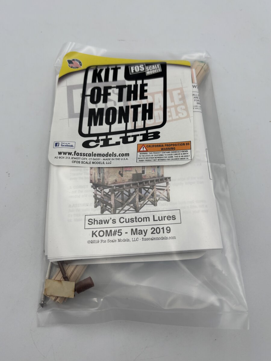 FOS Scale Limited KOM#5 HO Scale Shaw's Custom Lures Build Kit