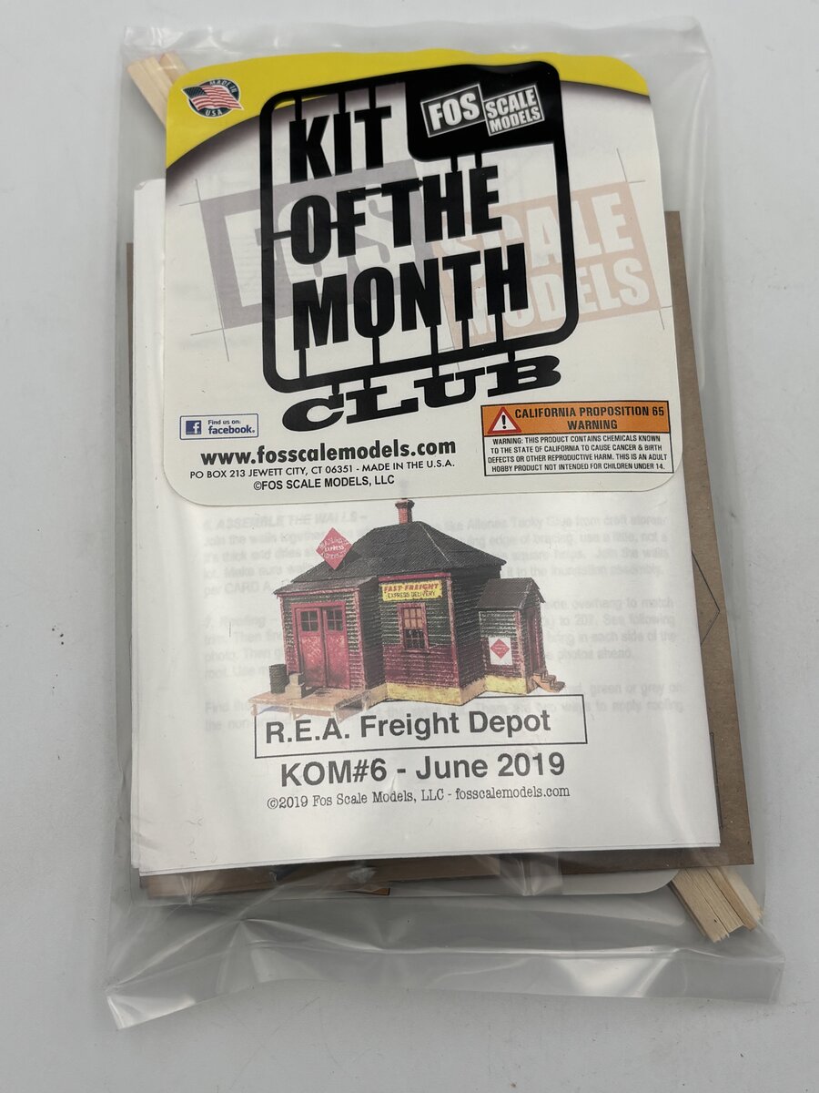 FOS Scale Limited KOM#6 HO Scale R.E.A. Freight Depot Build Kit