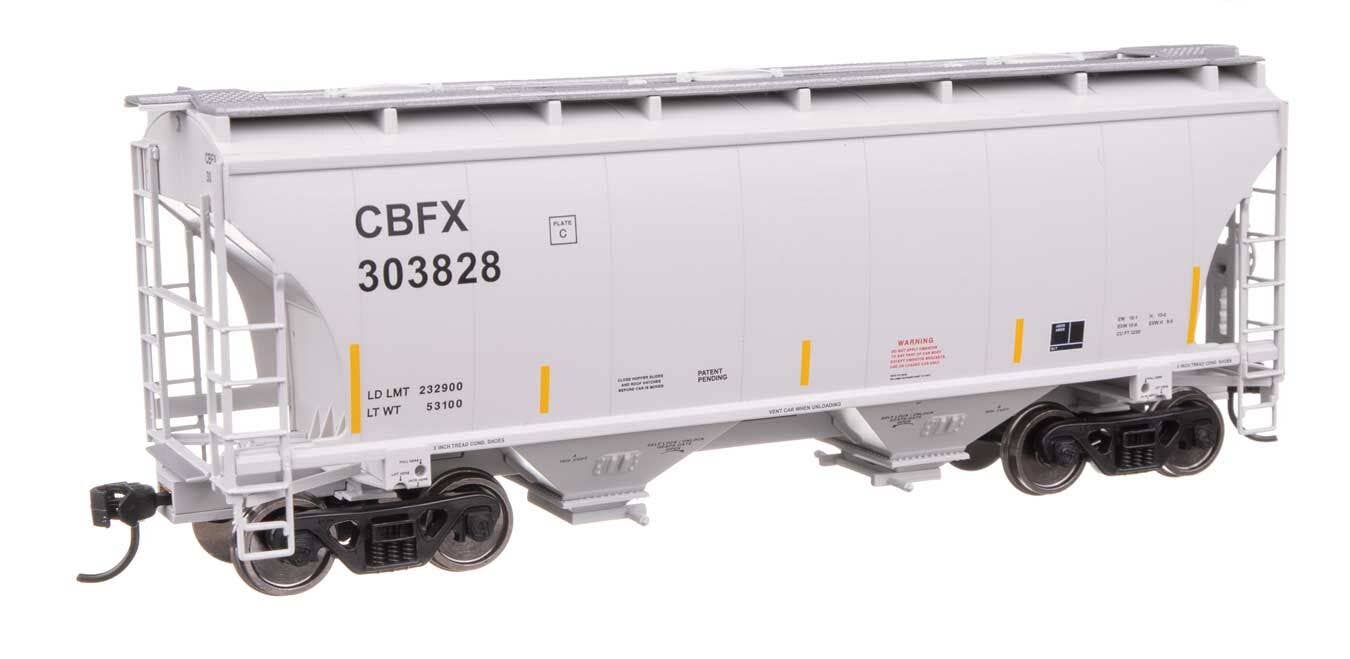 Walthers 910-49306 HO CBFX 39' Trinity 3281 2-Bay Covered Hopper RTR #303828