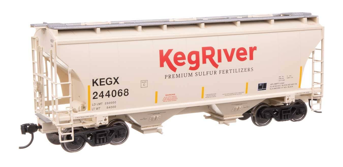 Walthers 910-49315 HO KEGX 39' Trinity 3281 2-Bay Covered Hopper RTR #244068