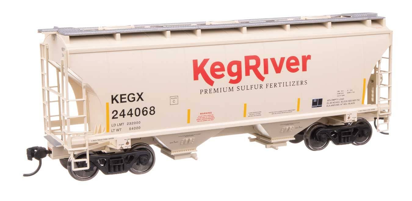 Walthers 910-49315 HO KEGX 39' Trinity 3281 2-Bay Covered Hopper RTR #244068