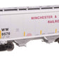 Walthers 910-49330 HO WW 39' Trinity 3281 2-Bay Covered Hopper RTR #9576