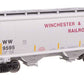 Walthers 910-49331 HO WW 39' Trinity 3281 2-Bay Covered Hopper RTR #9595