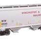 Walthers 910-49331 HO WW 39' Trinity 3281 2-Bay Covered Hopper RTR #9595