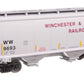 Walthers 910-49332 HO WW 39' Trinity 3281 2-Bay Covered Hopper RTR #9693