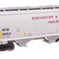 Walthers 910-49332 HO WW 39' Trinity 3281 2-Bay Covered Hopper RTR #9693