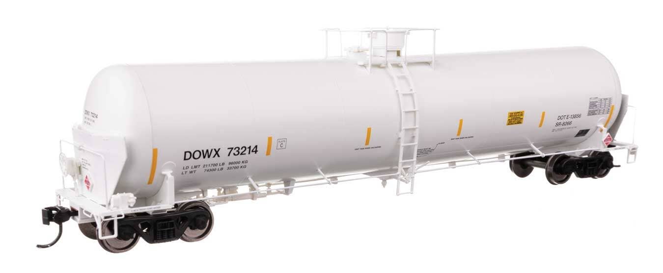 Walthers 920-100767 HO DOWX 55' Trinity Modified 30,145-Gal Tank Car RTR #73214