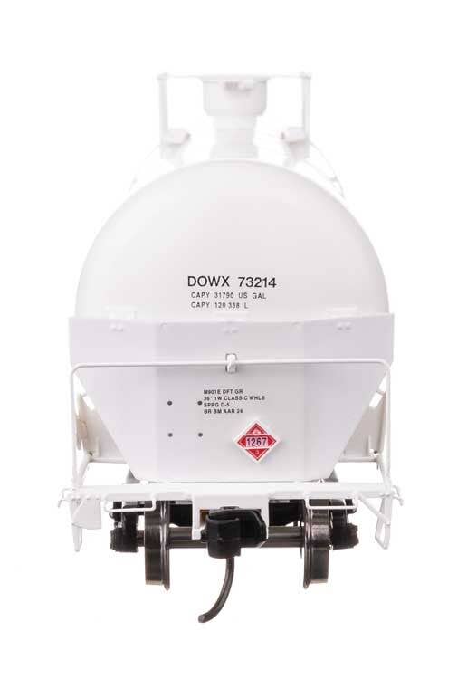 Walthers 920-100767 HO DOWX 55' Trinity Modified 30,145-Gal Tank Car RTR #73214