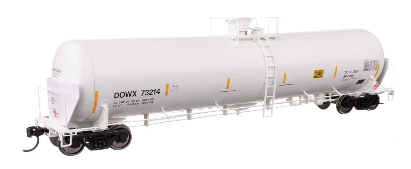 Walthers 920-100767 HO DOWX 55' Trinity Modified 30,145-Gal Tank Car RTR #73214