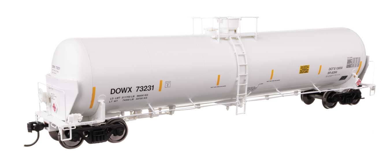 Walthers 920-100768 HO DOWX 55' Trinity Modified 30,145-Gal Tank Car RTR #73231