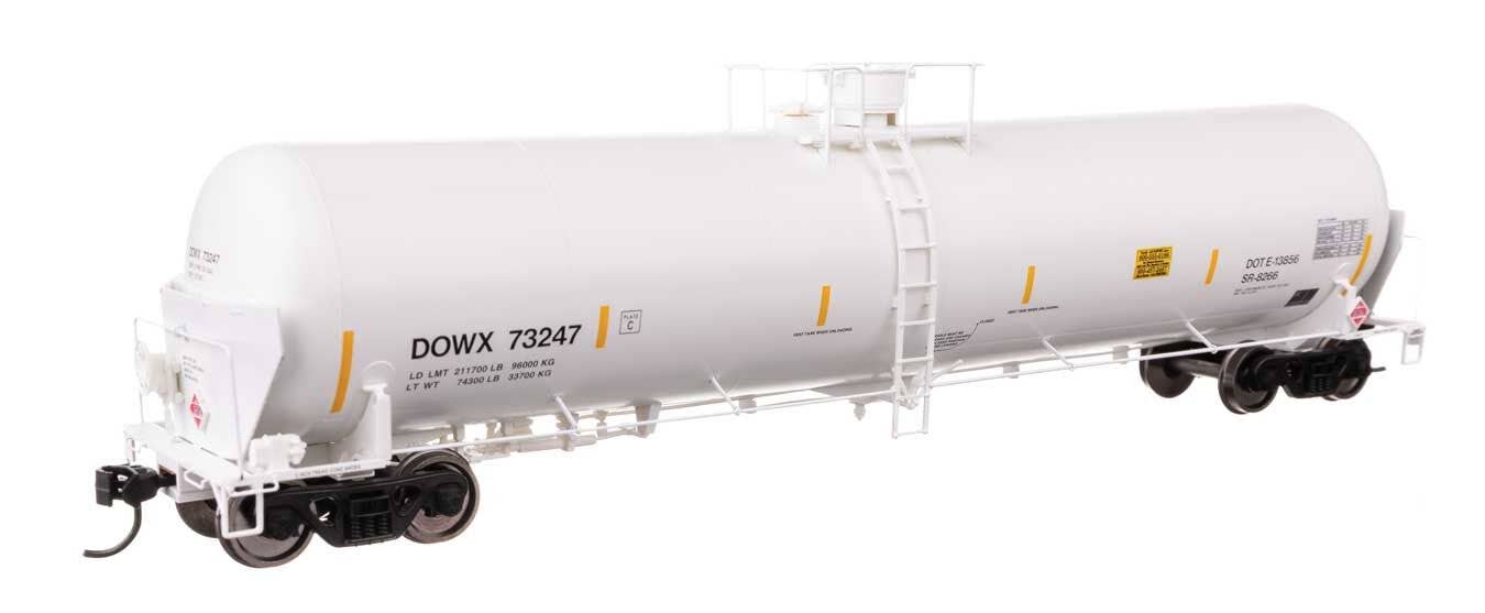 Walthers 920-100769 HO DOWX 55' Trinity Modified 30,145-Gal Tank Car RTR #73247