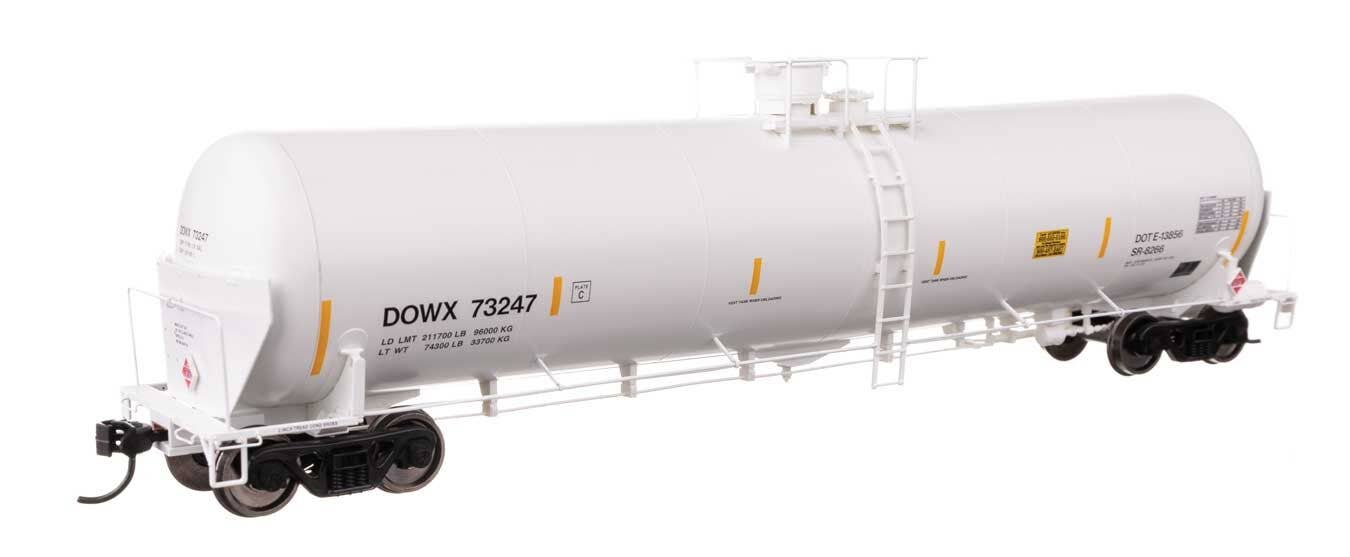 Walthers 920-100769 HO DOWX 55' Trinity Modified 30,145-Gal Tank Car RTR #73247