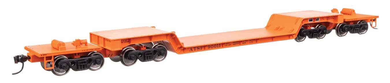 Walthers 910-50226 HO Santa Fe 81' 8-Axle Depressed Center Flatcar RTR #90012