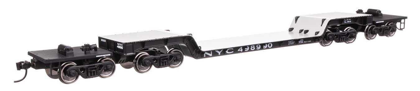 Walthers 910-50230 HO NYC 81' 8-Axle Depressed Center Flatcar RTR #498990